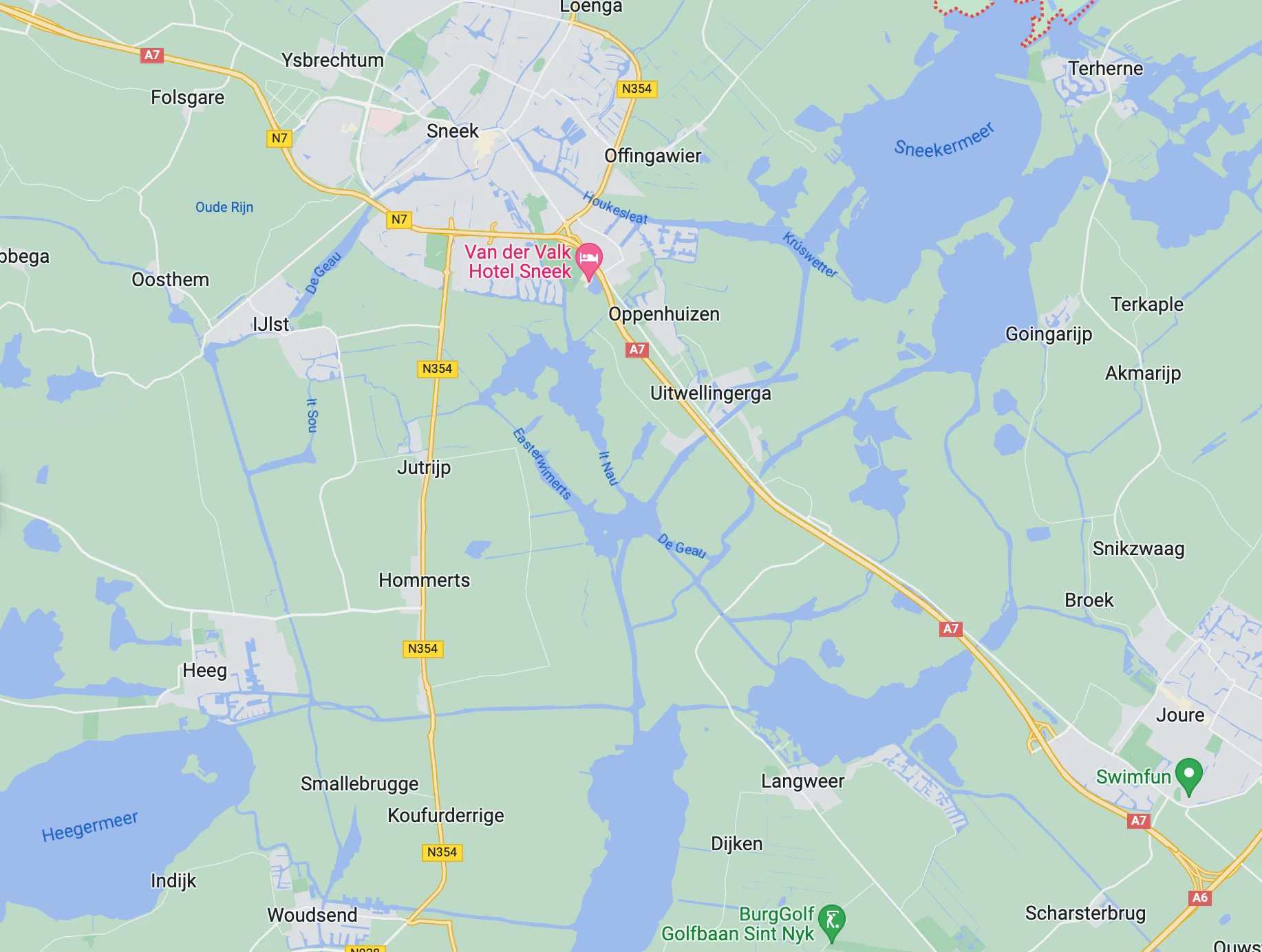 Segelroute Friesland Woudaaproute
